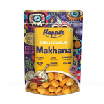 Happilo Premium Super Sn&auml;kk Makhana T&scaron;illi K&uuml;&uuml;slauguga 60g, R&ouml;stitud Rebasep&auml;hkel Tervislik Sn&auml;kk Madala Kalorsusega Gluteenivaba ja Vegan