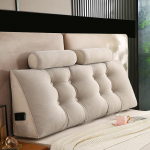 Voodipeapadi pehme pakett nimmeosa seljatugi, paksendatud kokkup&otilde;rkevastane aken diivanipadi eemaldatav ja pestav 180*50*20cm+2 pillows hall