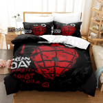 Green Day ' AMERICAN IDIOT Voodipesukomplekt &Uuml;hekohaline Kaksik T&auml;issuuruses Kuninganna Kuningsuuruses Voodikomplekt T&auml;iskasvanu Laps Magamistuba Tekikoti Komplektid Voodilina Komplekt 155X220cm-3pcs