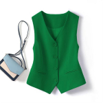 25. aastap&auml;eva naiste must V-kaelusega vest: Varrukateta retro suvine kardigan 2XL