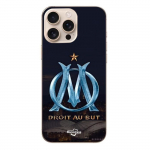 Coque - Maniacase - Iphone 16 Pro Max - OM logo - Bleu et dor&eacute; - Souple