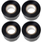 X4 Ruban de Reparation silikoonist isolant ja automaatne segu, colmate les fuites, etirable et &eacute;tanche - Noir - 3m x 25mm