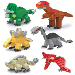 6 t&uuml;kki dinosaurusmuna ehitusklotsid L&otilde;busad lihav&otilde;ttep&uuml;hade m&auml;nguasjad pidus&ouml;&ouml;gid lihav&otilde;ttep&uuml;hade ehitusklotsid lastele j&otilde;ulukingid gray