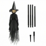 Halloween Handoos Hoidvad N&otilde;iad K&otilde;rvits N&otilde;iad Valgustatud N&otilde;iad Hirmsa Karjuva H&auml;&auml;lega V&auml;lisdekoratsiooniks Colorful Witch 1pcs