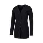 Nike Nsw Chll Knt Rib Kampsun Moodne Mitmek&uuml;lgne Mugav V-kaelusega Pikkade varrukatega Kleit Naiste kleidid Must HJ1244-010 S black