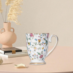 Ceramic Cup for Women in Tea Cup. Multicolor Flower