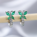 Marquise L&otilde;igatud s&uuml;nnikivist kristallist tsirkoonist k&otilde;rvar&otilde;ngad liblikakujulised k&otilde;rvar&otilde;ngad kingitused ehted roheline