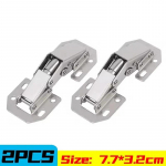 2/10 tk 90 kraadi terasest kapi hinged puurimisvaba H&uuml;drauliline puhver hinged k&ouml;&ouml;gikapi kapi hinged m&ouml;&ouml;bli riistvara 2PCS
