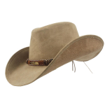 100% Nahk Meeste L&auml;&auml;ne Kauboi M&uuml;ts H&auml;rrasmehele Isale Dž&auml;ss Sombrero Hombre M&uuml;tsid Suurus 58-59CM 36 Stiil brown