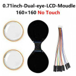 0,71 &uuml;mmargune LCD-ekraan Arduino/Raspberry Pi/PICO/STM32 jaoks kahe elektroonilise silmaga