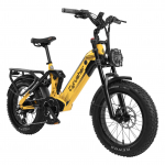 Cyrusher Kommoda Pro T&auml;iskasvanute Linna Elektrijalgratas 250W Mootor 52V20AH Aku Maastikuelektrijalgratas 20-tollised Laiad Rehvid M&auml;gi e-Jalgratas kollane