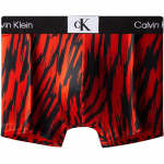 Calvin Klein CK96 Seeria V&auml;ikesed Ruudukujulised Kirjad Klippimiskindlad Hipster-P&uuml;ksikud Meeste Aluspesu Punakas-Punane NB3406ACN S