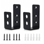 2X4 uksebarikaadi kronsteinid turvavarras U-klamber Tugeva t&ouml;&ouml;v&otilde;imega seadmed &ouml;&ouml;lukk Ukse barrikaadi ukse tugevdusklamber