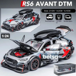 1/24 m&otilde;&otilde;tkavas RS6 v&otilde;idus&otilde;idu metallvalatud mudelauto - Stiilne kollektsioneeritav ese, t&auml;iuslik kingitus poiss-s&otilde;brale, v&auml;ljapanekuks sobiv kollektsioon must