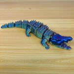 Kuum Toakujundus 3D Prinditud Krokodill Liigenditega Liigutatav Naljakad Kingitused P&ouml;&ouml;rlev Kontori Kodu Lauapealse Kaunistused K&auml;sit&ouml;&ouml; Decor 38cm