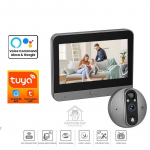 Nutikas Tuya traadita videouksenupuauk kaameraga 4,3-tollise WiFi-vaatepildiga PIR liikumisanduriga &ouml;&ouml;n&auml;gemine