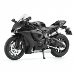 1/12 m&otilde;&otilde;tkava Yamaha YZFR1 sulamist survevalatud mootorratta mudel m&auml;nguasi s&otilde;idukite kogu heliga ja valgusega maastikuautomaatratas poiste m&auml;nguasjad auto must