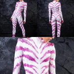 3D digitaaltr&uuml;kk Lavakost&uuml;&uuml;mid T&auml;iskasvanutele Halloweeni &Uuml;ritused Karnevali Teemapidu Cosplay Riietus M&auml;ngimine Jumpsuit Adults S