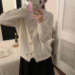 S&uuml;gis- ja talvine naiste kampsun Pehme &uuml;hev&auml;rviline vintage kampsun Naiste jakk Kootud kardigan Chic Top Tide One Size