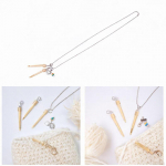 Mini Crochet Hook Lamb Mark Buckle Easy to Store Pocket Size with Cover Versatile Portable Chickbeak