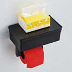 Kodukleepuv tualettpaberi hoidik 2-&uuml;hes koos riiuli ja hoiukarbiga