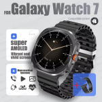 2025 Uus T&auml;iustatud Watch 7 Ultra Nutikell Meestele 32GB M&auml;lu NFC Bluetooth K&otilde;ne IP68 Veekindel V&auml;lispordi Kell Steel must