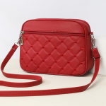 Naiste Sling &otilde;la v&auml;ike ruudu k&auml;ekott Uus tepitud disain PU nahast Crossbody kott Mitmek&uuml;lgne messenger kott 26x7x18cm