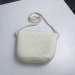 Kommiv&auml;rvi &otilde;lakott &otilde;lgedest kootud kott &Uuml;hev&auml;rviline hele tahvelpaberist murukott suvine ranna v&auml;lireisikott 14x5x16.5cm