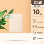 10 tk reisihoiukotid Korduvkasutatavad multifunktsionaalsed plastikust lukuga kotid veekindlad hoiukotid 20*30