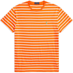 Polo Ralph Lauren triibuline logoga tikitud &uuml;mmarguse kaelusega l&uuml;hikeste varrukatega T-s&auml;rk SS24 Meeste T-s&auml;rgid Oranž MNPOTSH1N822112-800 L
