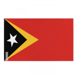 Drapeau - Mitmev&auml;rviline - Timor oriental - 128 x 192 cm - Pol&uuml;ester - Recto/verso - &OElig;illets en fer