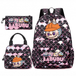 3 tk/komplekt Seljakott t&uuml;drukule kooli teismelisele &otilde;pilasele seljakott naistele seljakott l&otilde;unakottide ja pliiatsikotiga, kalasoomuste stiilis kotid