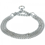 Koera Choker Kett Treeningkrae Lemmikloomadele UK Kett Tugev Kroomitud Libisev Pool-Check Tugev Pool-Check (3 rida, 45 cm (17,5 tolli))