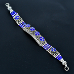 Lapis Lazuli 925 Sterling H&otilde;be K&auml;ev&otilde;ru Tiibeti H&otilde;be K&auml;ev&otilde;ru K&auml;sit&ouml;&ouml;na Valmistatud K&auml;ev&otilde;ru Aasia Nepali Ehted Boheemlaslik Statement K&auml;ev&otilde;ru Baho V&otilde;lu Ehted 8" sinine