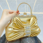 Prantsuse Haldjas Teemantidega Inkrusteeritud Banketipael &Otilde;htune Risti Keha Kott kuld