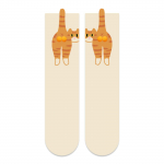 Sokid Unisex Puuvillased Keskmised Sokid MugavadMultikas Kassi Muna Sokid Armsad Ja Naljakad One Size