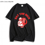 Doner Kebab T-s&auml;rk Eat The Rich Letter Prints T-s&auml;rgid Basic Unisex Summer Tee Tops O-kaelusega vabaaja l&uuml;hikeste varrukatega s&auml;rk 100% puuvill 4XL
