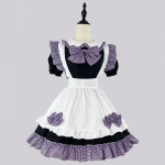 Cosplay Anime 4-osaline teenijakost&uuml;&uuml;m - Armas must-valge ruuduline printsessikleit v&ouml;&ouml;ga L