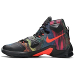 Nike LeBron 13 GS Laste tossud Must Must-Hyper-Oranž-Sinine-Lagoon 808709-008 38