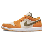 Air Jordan 1 Low SE Light Curry Unisex tossud Oranž Valge Keskmine Oliiv DH6931-102 42.5