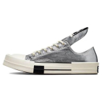 Rick Owens x Converse TURBODRK Chuck 70 Low H&otilde;bedane Lakk Unisex Tossud Egret Must A01292C 41.5