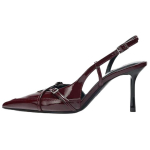 Zara Moodsad Minimalistlikud Stilettokannad 8Cm Naiste k&otilde;rged kontsad Veinipunane 3254610624 37