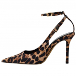 Zara Pol&uuml;ester Tr&uuml;kitud Terava Ninaga Stilettokannad 9Cm Naiste Kannad Leopard 12236410 42