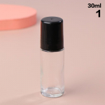 30/50 ml t&uuml;hjad klaasist t&auml;idetavad rullpudelid Plastist rulliga pudeli lekkekindlad kosmeetikakonteinerid eeterlike &otilde;lide parf&uuml;&uuml;mide jaoks as the picture