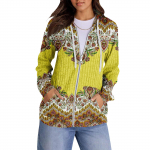 Naiste kapuutsiga dressipluusid Trendikad topid Vabaaja s&uuml;gisemood Pikkade varrukatega taskutega pusa Pullover Kerge XL kollane