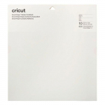 10 papiers cartonn&eacute;s autocollants blanc 33 x 33 cm - Cricut valge
