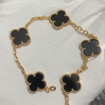 Uus versioon Neljaleheline ristik Viie &otilde;iega k&auml;ev&otilde;ru Naturaalne punane ahhaat Valge p&auml;rlmutter K&auml;ev&otilde;ru Naiste laserk&auml;ev&otilde;ru V Gold