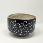 Mino portselanist matcha kauss chawan Mai-zakura must Valmistatud Jaapanis M must