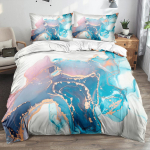 Klassikaline 3D Marmorist Tekikate Komplekt Voodipesu Komplektid Tekikatted Padjap&uuml;&uuml;rid 3-osaline Tekikate Voodipesu Voodi 140x200 Voodikatted cot size70x133cm2pc