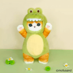 Mofusand 30/50cm pehmed m&auml;nguasjad Kawaii kass Cosplay kost&uuml;&uuml;m koos dinosaurus/lehm riietega Armas t&auml;idisloom S&uuml;nnip&auml;evakingitus lastele ja t&uuml;drukutele